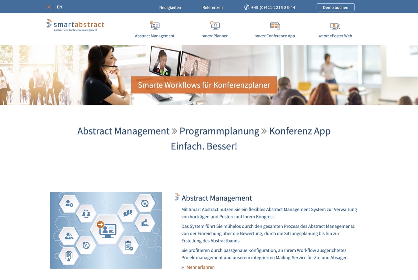 Smart Abstract — Plattform für Kongress- und ePoster-Management